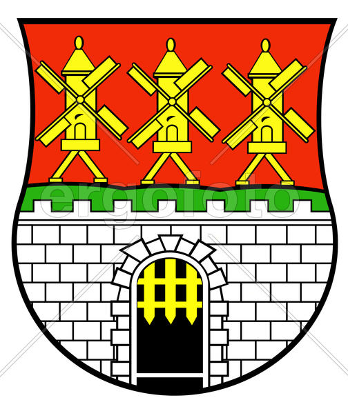 Герб города Добровольска (Dobrovolsk). Калининградская область