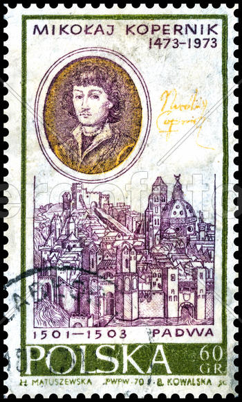 Николай Коперник. Почтовая марка Польши