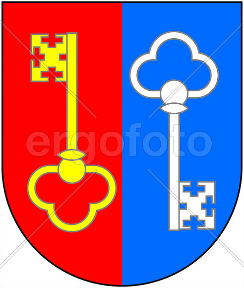 Герб города Петрикова (Petrikov). Республика Беларусь