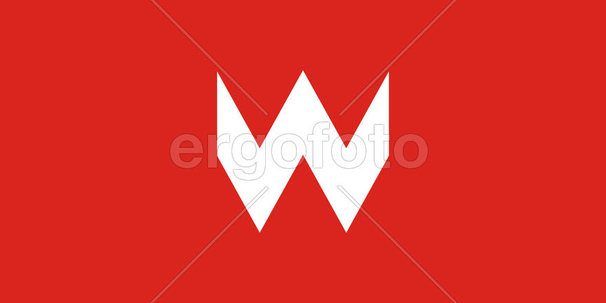 Флаг города Воложина (Volozhin). Республика Беларусь