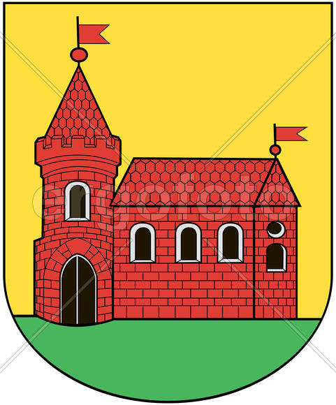 Герб городского поселка Глуск (Glusk). Беларусь