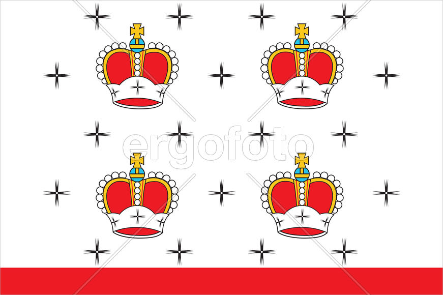 Флаг города Дмитров. Московская область