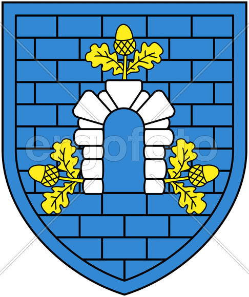 Герб города Дубровно (Dubrovno). Республика Беларусь