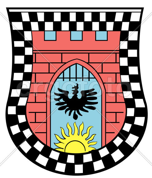 Герб города Кутузово (Kutuzovo). Калининградская область