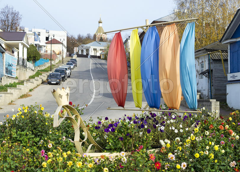Герб города Касимов. Клумба