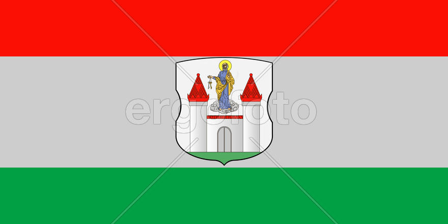 Флаг города Борисова (Borisov, Barisau). Беларусь