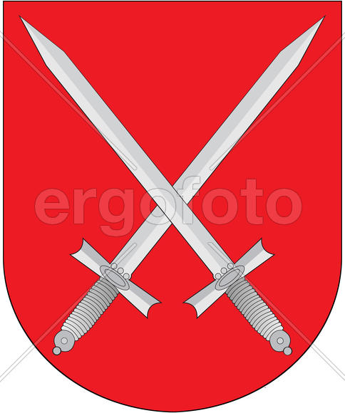 Герб города Ельска (Elsk). Беларусь