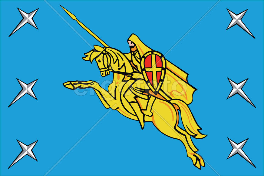 Флаг города Пересвет. Московская область