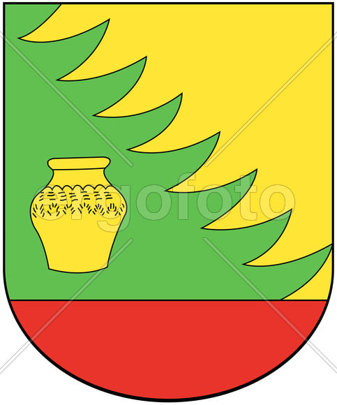 Герб городского поселка Краснополье (Krasnopolye). Беларусь