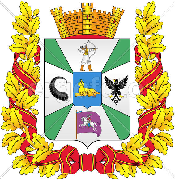Герб Гомельской области (Gomel Oblast). Республика Беларусь