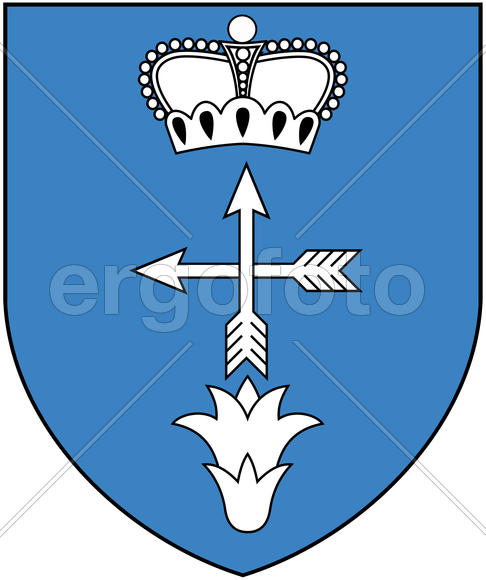 Герб город Лунинец (Luninets). Республика Беларусь