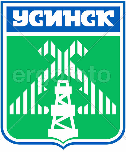 Герб города Усинска (Usinsk). Республика Коми
