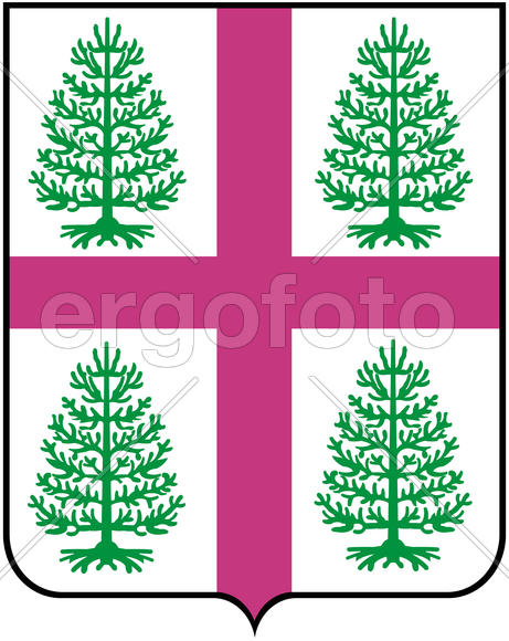 Герб городского поселка Судиславль (Sudislavl). Костромская область