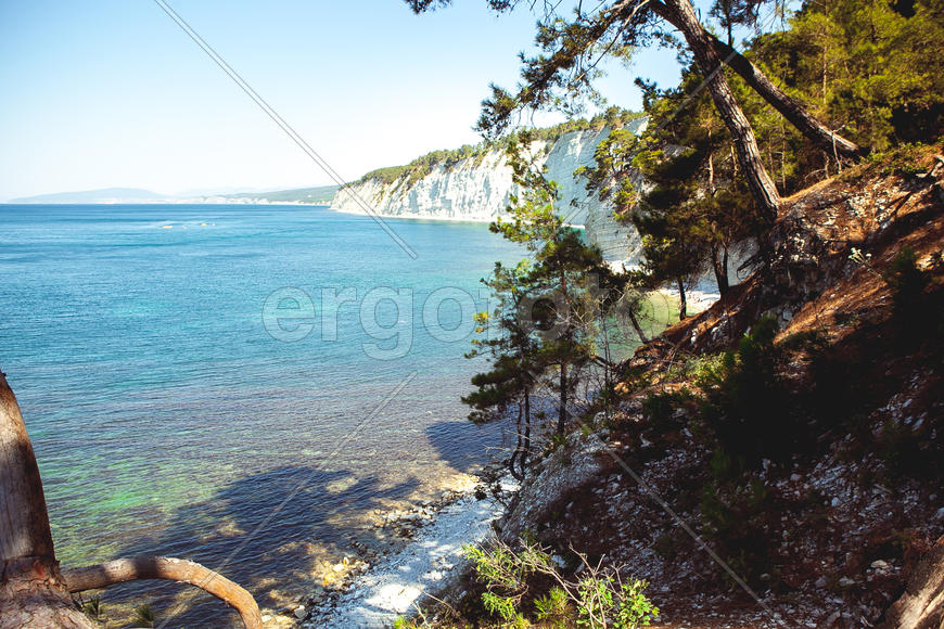 Вид на побережье моря