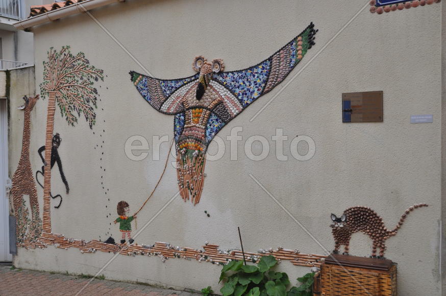 Жираф и кошка