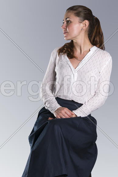 Красивая девушка.