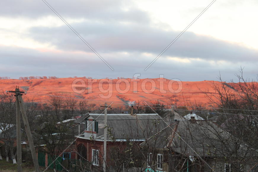 Вид на село с кургана