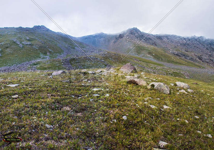 Зеленый горный склон