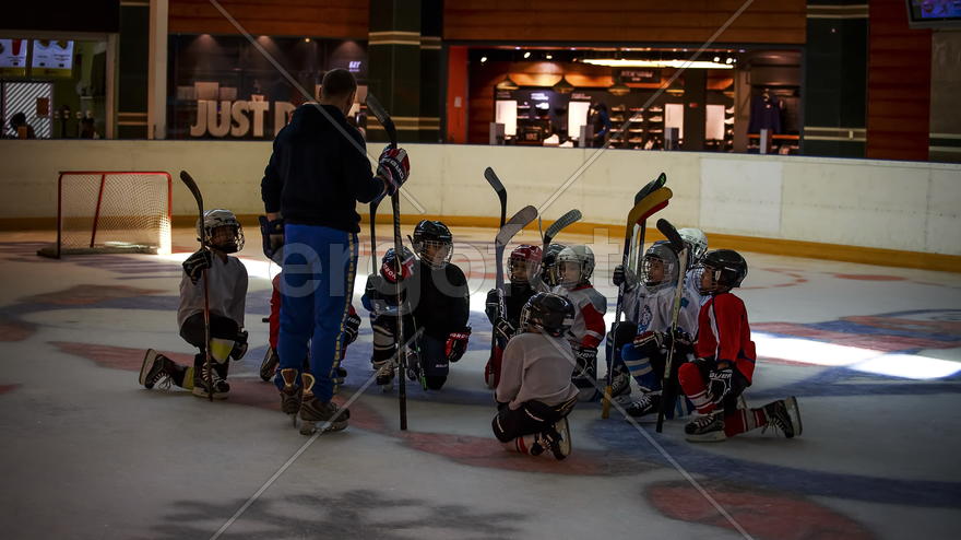 Детский хоккей.