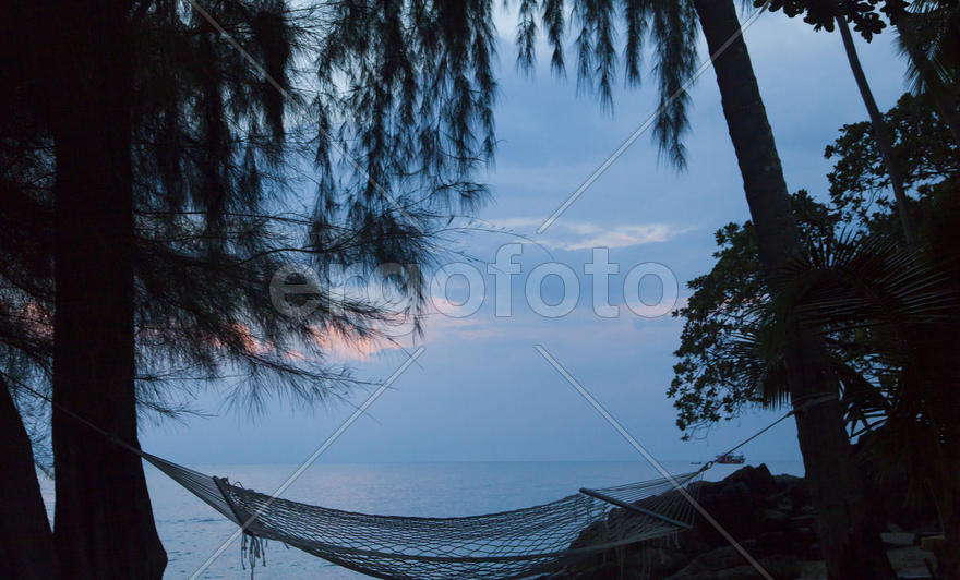 The decline on the tropical island is extraordinary beautiful