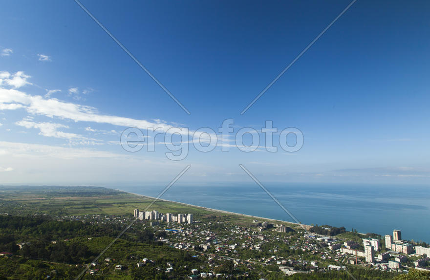 The bay is at sunrise lit with the soft morning sun