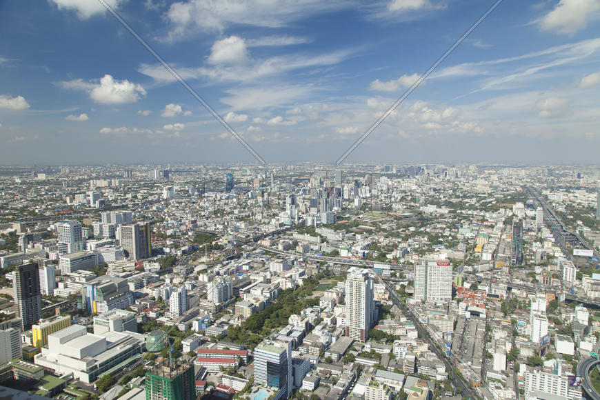 The city from height of bird's flight - an unforgettable show