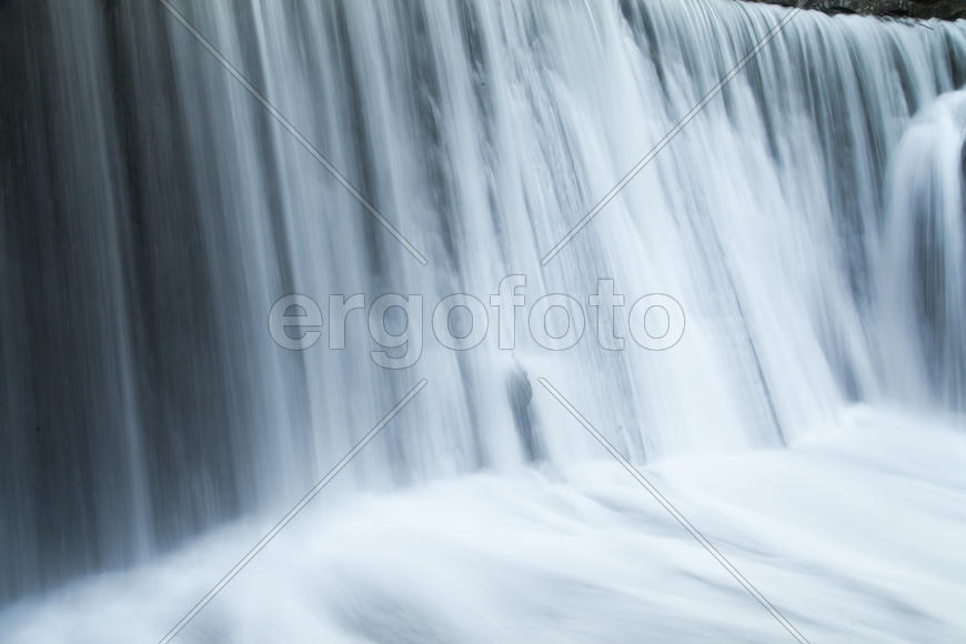 The falls on the river are pleasing to the eye of all travelers and strongly rustle