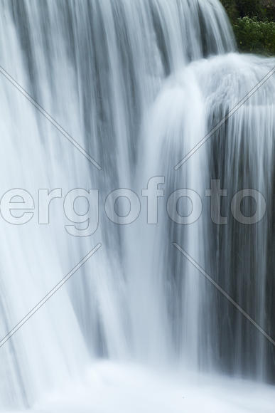 The falls on the river are pleasing to the eye of all travelers and strongly rustle