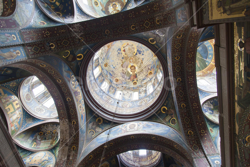 Frescos in an ancient Orthodox church were damaged from time