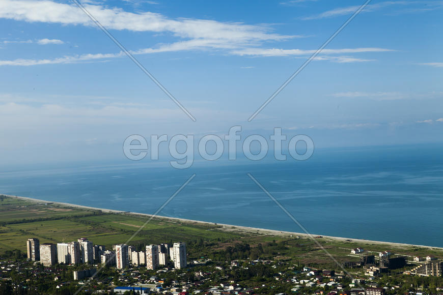 The bay is at sunrise lit with the soft morning sun