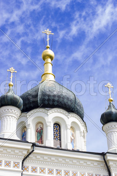 Orthodox church in a daylight in an ancient place