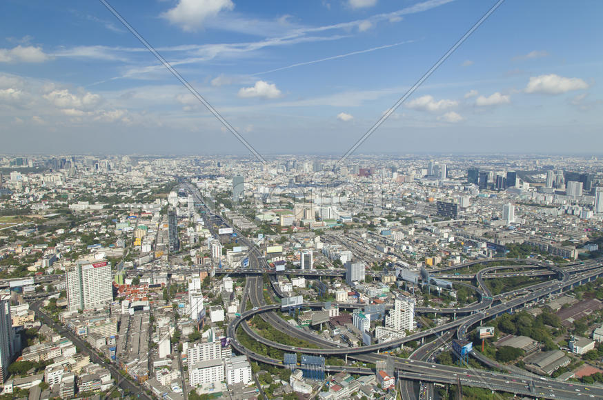 The city from height of bird's flight - an unforgettable show