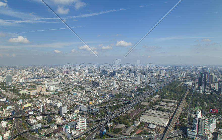 The city from height of bird's flight - an unforgettable show