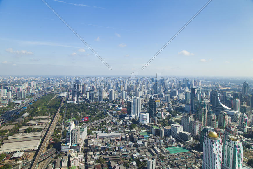 The city from height of bird's flight - an unforgettable show