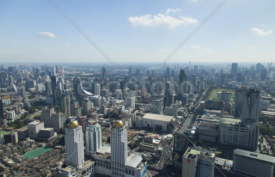 The city from height of bird's flight - an unforgettable show