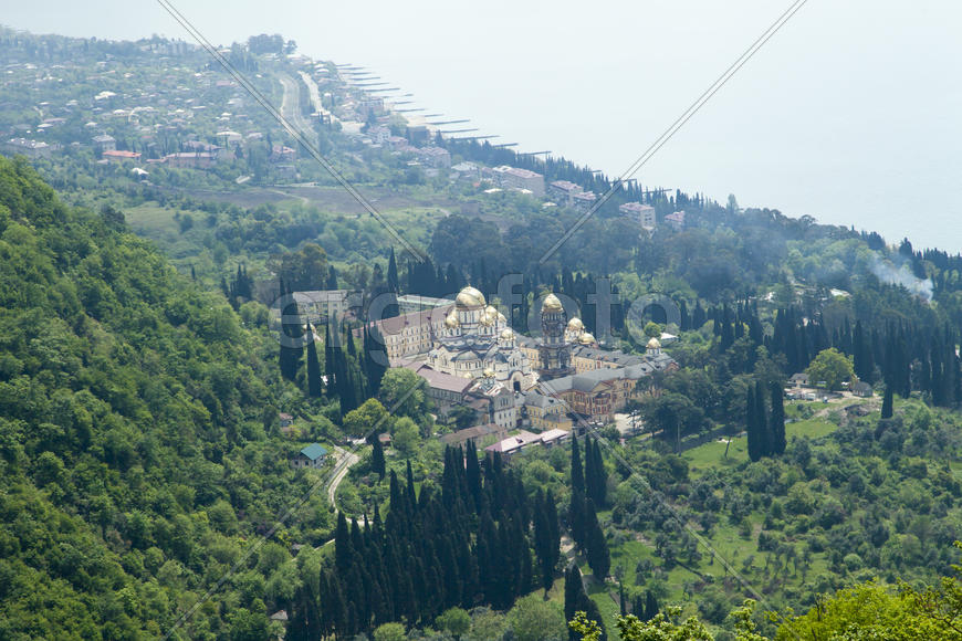 Bird's-eye view on surrounding spaces to the horizon