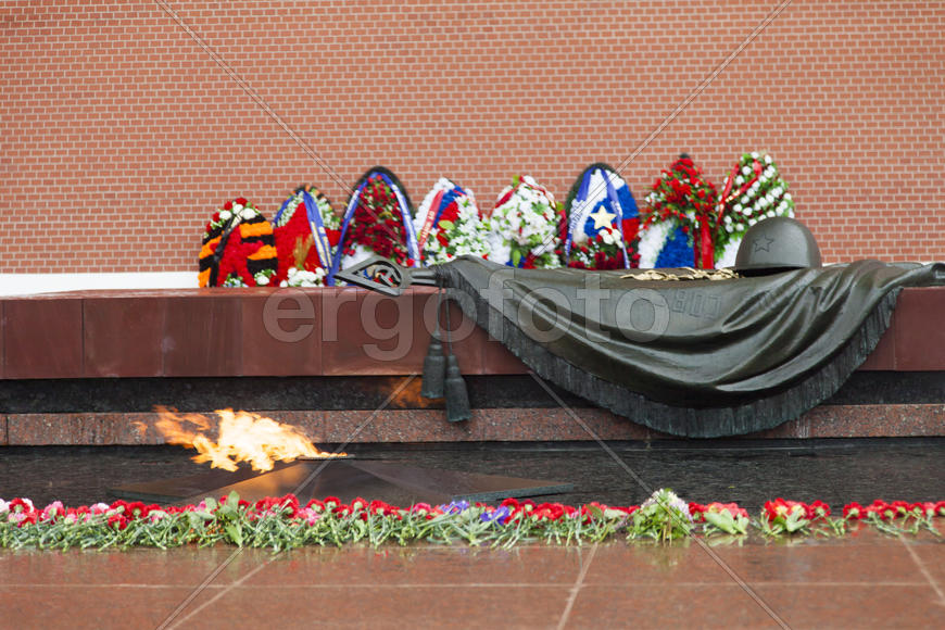 The eternal flame burns and reminds people of a feat