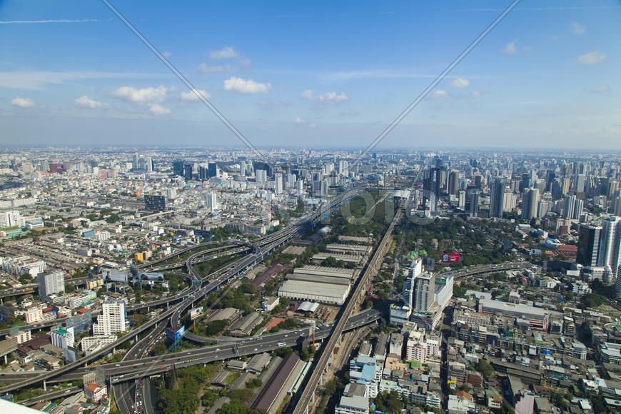 The city from height of bird's flight - an unforgettable show