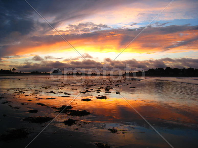 Берег на закате