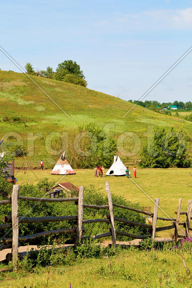 figurative dwelling of nomadic Indians