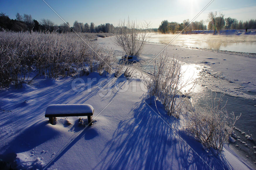 Морозный денек на природе 