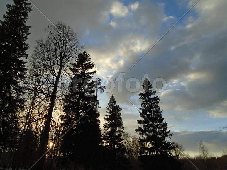 закат весной