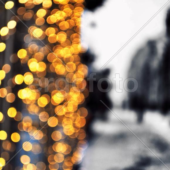 Гирлянда не в фокусе