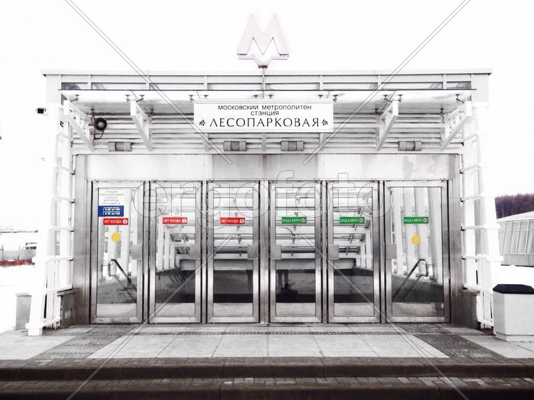 Станция метро Лесопарковая