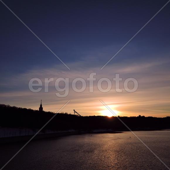 Закат на Воробьевых горах