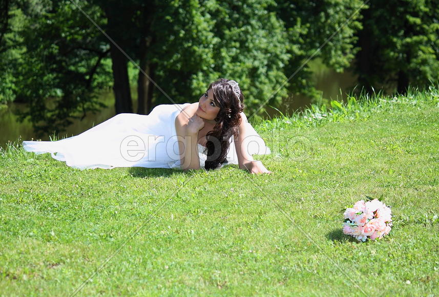 Невеста и букет