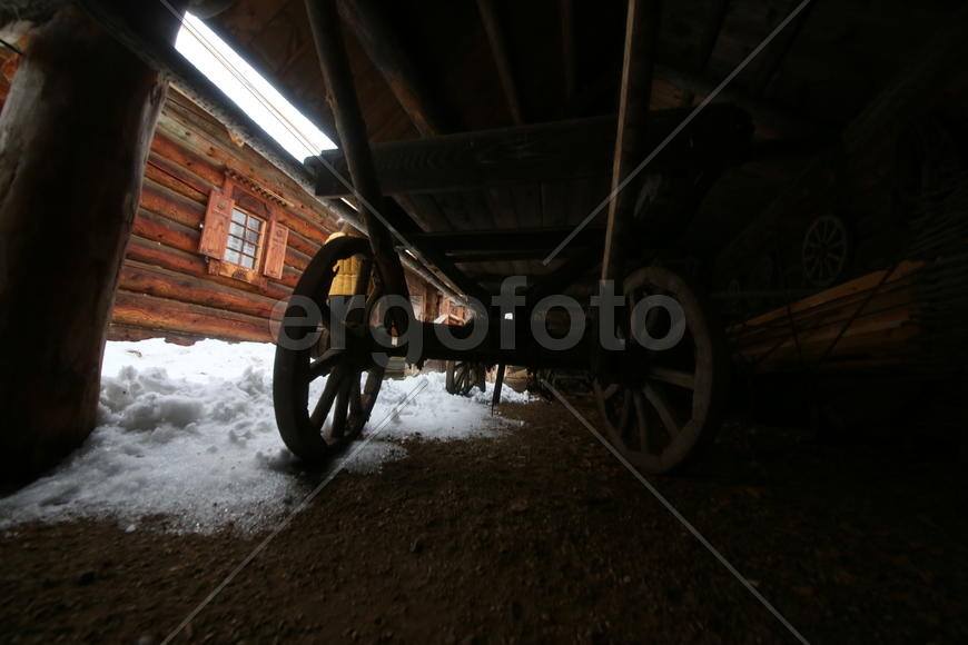 Музей крестьянской усадьбы в музее деревянного зодчества Нового Иерусалима в Подмосковье
