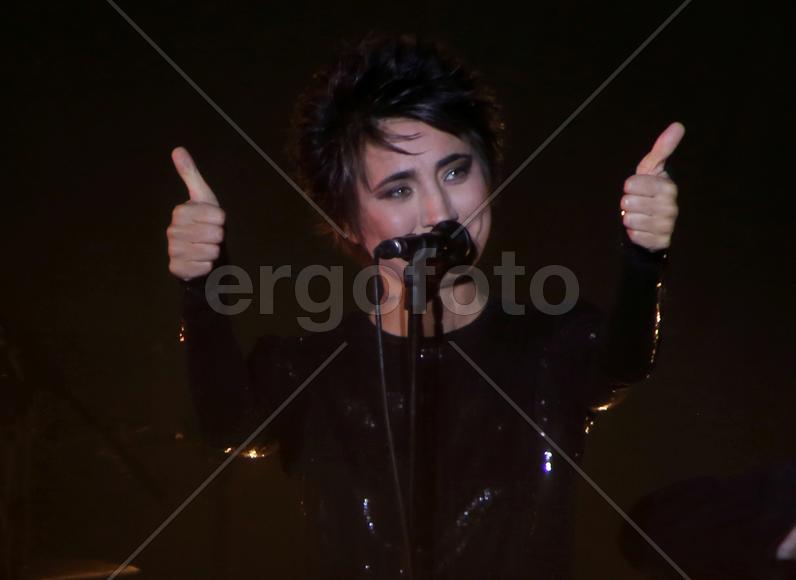 Певица Земфира на концерте в Коломенском, Москва