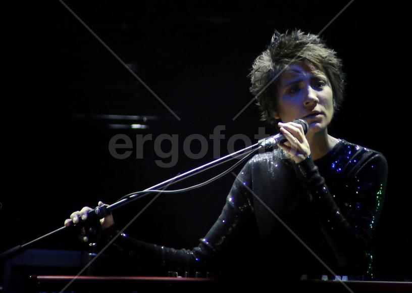 Певица Земфира на концерте в Коломенском, Москва