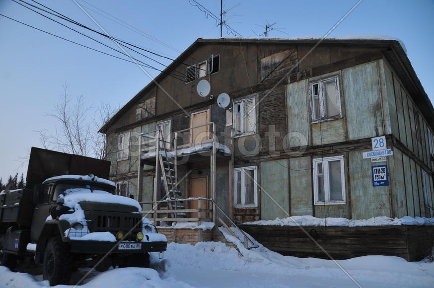 Поселок Лабытнанги. Ямало-ненецкий  автономный округ. Город Салехард, поселок Лабытнанги. фото Серге